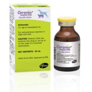 Cerenia in injections are also safe for dogs